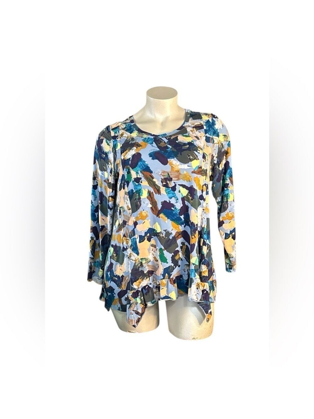 LOGO by Lori Goldstein Multicolor Abstract Tunic